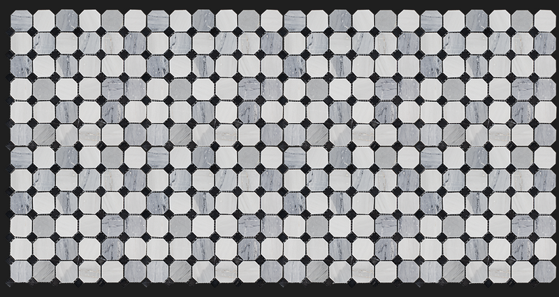 3254 - Marble - Octagon and dot
